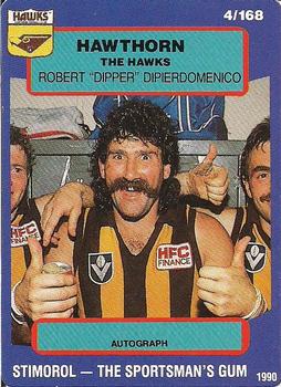 1990 AFL Scanlens Stimorol #4 Robert DiPierdomenico Front